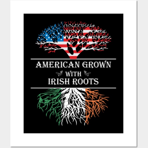 American Grown Irish Roots Wall Art by BigChief